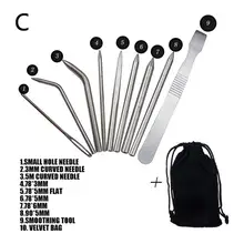 Веревка из нержавеющей стали для зонта, Паракорд, инструмент для вязания, 9 шт., DIY аксессуары для ювелирных изделий, браслет, ткачество, иглы, инструмент, выравниватель, ученик