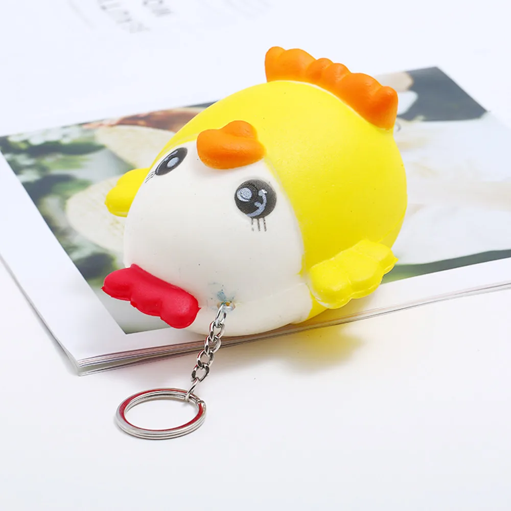 Mini Yellow Cute Chick Slow Rising Relieve Stress Toy Exquisite Fun Cute Backpack Key Decorations Squeeze Child Toys #B