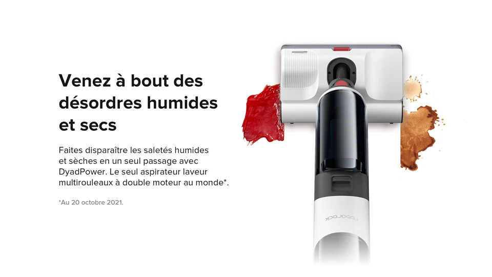 Roborock Dyad Aspirateur Sec Et Humide à Double Brosse, Nettoyeur De ... -Électromaison Innovante He52983d9b8f04f5b99df0419626181d6H