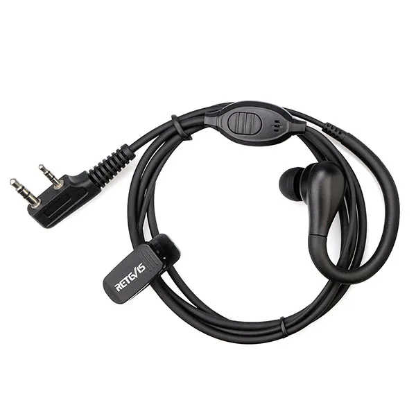 EEK007 RT22 Earpiece Walkie Talkie 2Pin Earhook Two Way Radio Earphones for RB6
