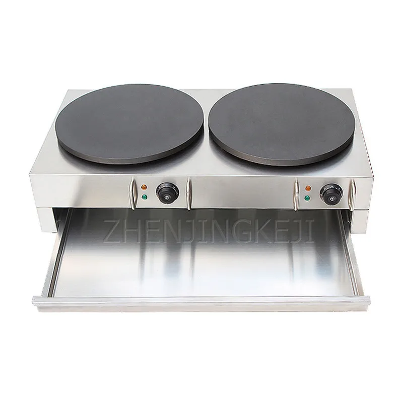 

Electric Crepe Maker 220V/6KW Pancake Machine Waffle Hand Cake Omelet Milk Tea Breakfast Shop Set Up A Stall Commercial Home