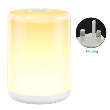 

Table Lamp Sleeping Gift Atmosphere Eye Caring Home Decoration Kids Room RGB Colorful Bedroom Bedside Timing Touch Dimmable