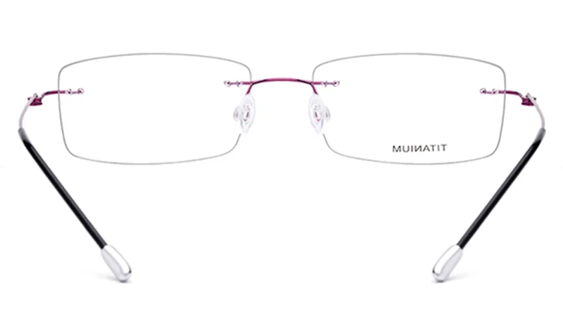 Чистый Титан без оправы оптические очки для близоруких, EyewearMen Для женщин бескаркасные очки по рецепту рамки