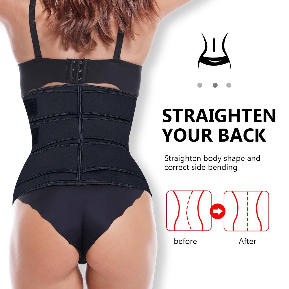 Cintura Trainer Cinto Espartilhos Desossado Corpo Shaper Mulheres Emagrecimento Roupa Interior Shapewear Respirável Modelagem Cinta Aço 7 Pijamas e Moda Íntima