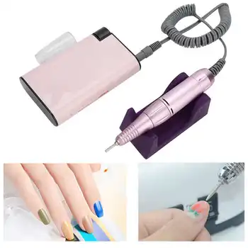 

30000RPM Portable Rechargeable Electric Nail Drill Manicure Grinding Machine Nail File Nail Art Accessory for Nail Salon Home