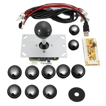 

Single Diy Arcade Joystick Accessories Usb Computer Joystick Chip Control Board Arcade Rocker Button Kit