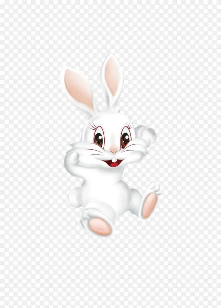 兔子卡通可爱-卡通可爱的小兔子