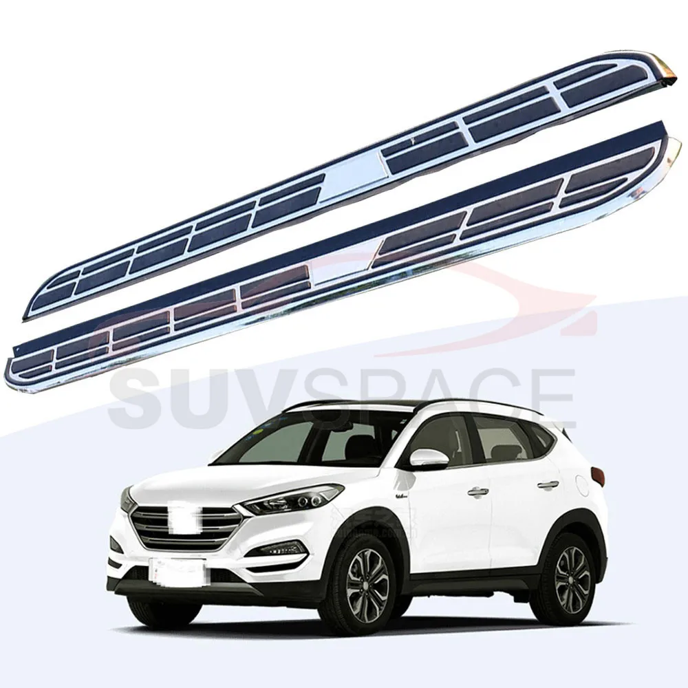 Боковой Шаг подходит для hyundai Tucson- Беговая доска nerf бар 2 шт. левый и правый алюминиевый боковой шаг боковая педаль