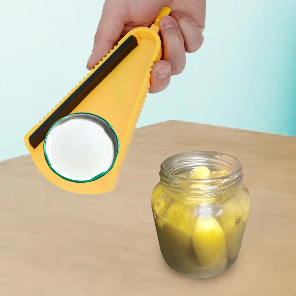 Under Cabinet Jar Opener Portable Kitchen Multi-function Cap Opener Opens Any Size Type of Lid for Arthritis Weak Hands Seniors