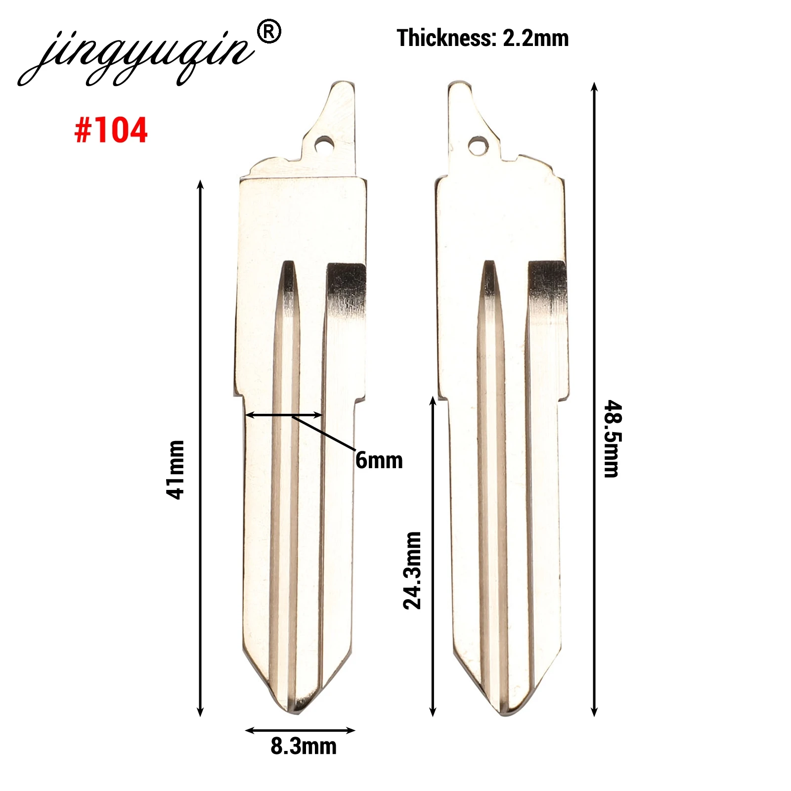 Jingyuqin 15p no.03 15 25 69 104# замена флип дистанционный ключ Заготовка ключа автомобиля лезвия для Защитные чехлы для сидений, сшитые специально для Great Wall Haval Hover H1 H2 H3 H5 H8 H9