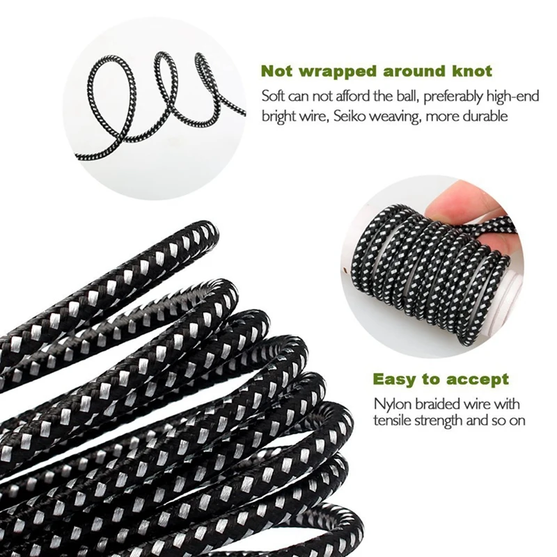 2 шт 90 градусов угол соединителя спутывание бесплатно Нейлон Плетеный смартфон