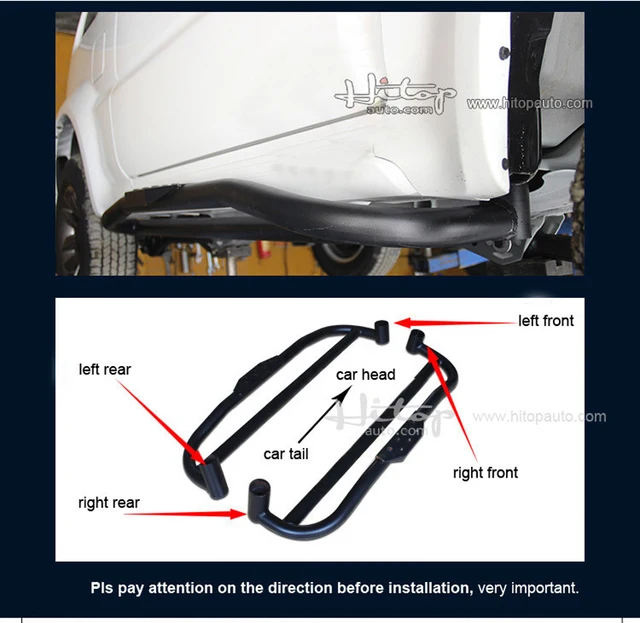 side step bar foot pedal running board for Suzuki Jimny 2019-2024