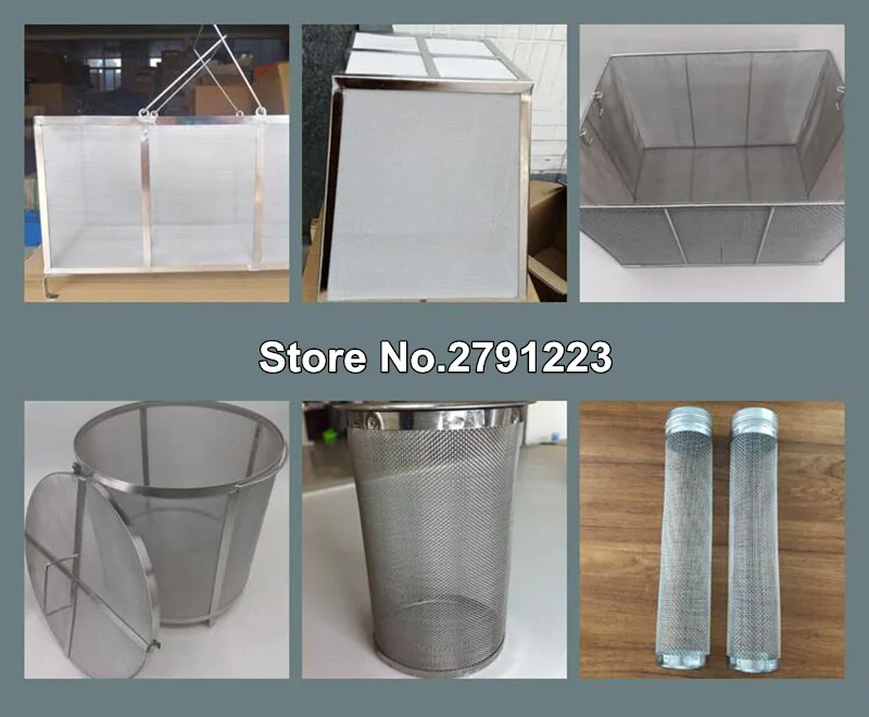 45*45cm 300&mu;m Beer Wine House Home Brew Filter Basket Stainless Steel Strainer Cylinder Barware Bar Tools