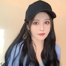 LVHAN парик шляпа одна шапка длинный локон большая волна натуральный черный коричневый черный темно коричневый светильник коричневый высокотемпературное волокно