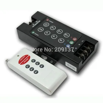 

Free Shipping DC5V 12V-24V 30A Black Steel LED 8 Key RGB Controller with RF Remote for RGB Strip Light