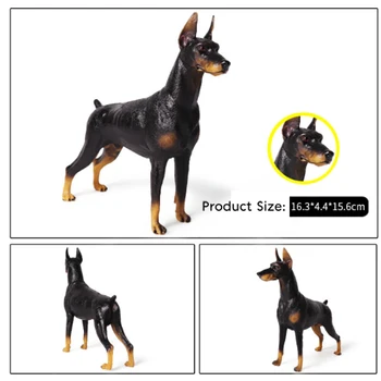 

Simulation Solid Model Large Red Yellow Doberman Pinscher Furnishing Articles Children Birthday Gift Toy
