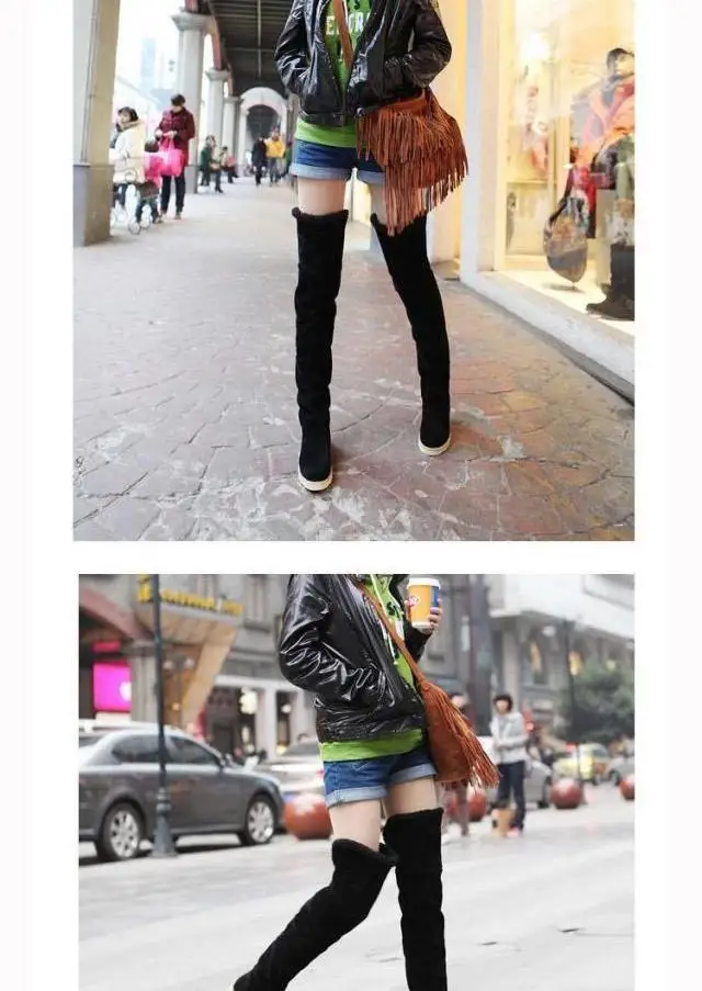 DIJIGIRLS/Botas femininas; обувь выше колена на плоской подошве; Блестящие Зимние сапоги; теплая плюшевая обувь; женские зимние сапоги martin В рыцарском стиле; Прямая поставка