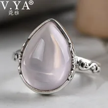 V. YA, кольца с розовым камнем для женщин, кольцо из стерлингового серебра S925 пробы, обручальное кольцо с сердечком, Женское кольцо для свадебной вечеринки, модное ювелирное изделие