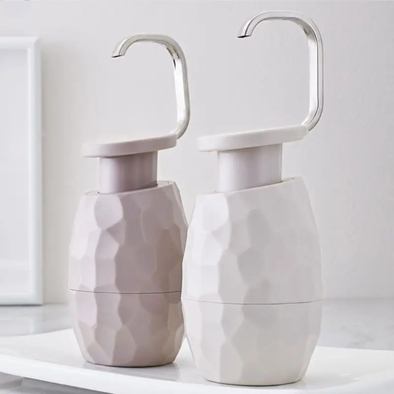 400ml Creative One Hand Bath Wash Facial Cleanser Shower Gel Bottle Environmentally Friendly for Bathroom Home Hotel