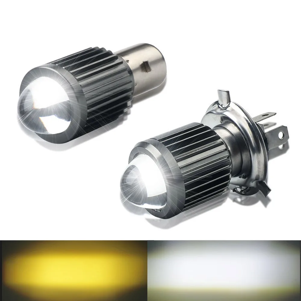 

1PCS NEW BA20D Projector Lens H4 Hi Lo beam 6500K Motorcycle Headlight 8-80V Motorbike Fog Lamp Moto Lights luces led para moto