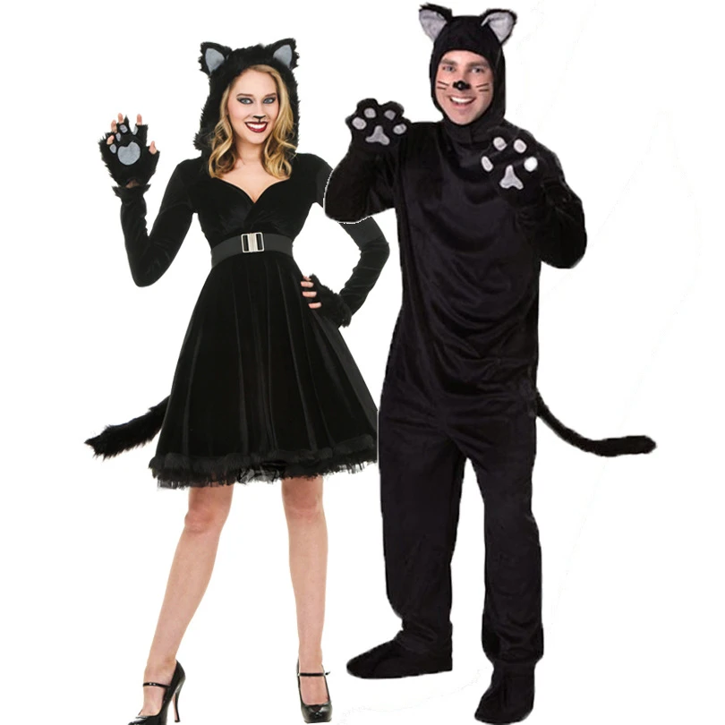 M Xlハロウィン衣装ユニセックスコスプレ動物カップルツキノワグマ 映画 テレビ衣装 Aliexpress