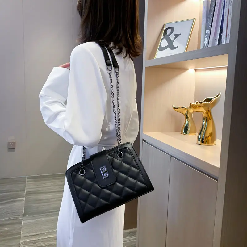 2021 Fashion Small Designer Crossbody Bag for Women Vintage Female Purses and Handbags PU Leather Shoulder Bags