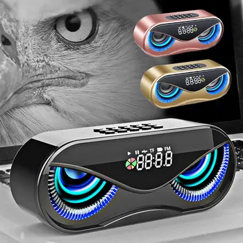 

M6 Cool Owl Design Bluetooth Speaker LED Flash Wireless Loudspeaker FM Radiomusic Surround Support Select Songs By Number