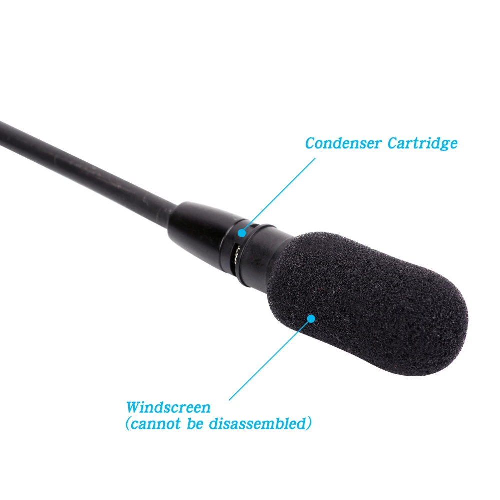 Sennheiser AKG Shure 벨트 백용 단방향 옷깃 마이크 각도 조절 가능 4 핀 3 핀 XLR 3.5mm 잠금 가능 라 발리에 마이크