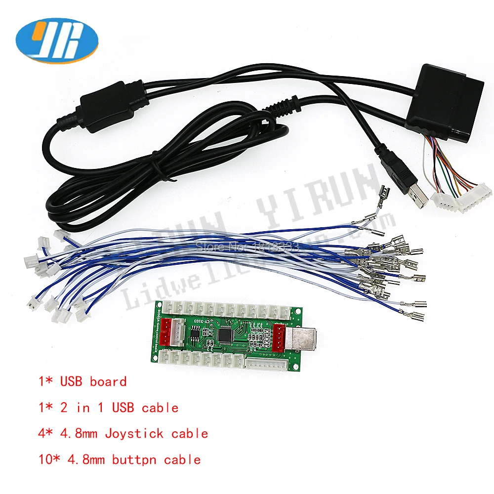 PS2/PS3/PC/xbox PC360 Аркада pcb джойстик USB аркадный джойстик USB энкодер плата к ПК Джойстик Sanwa для аркадных игр для аркадных DIY Kit