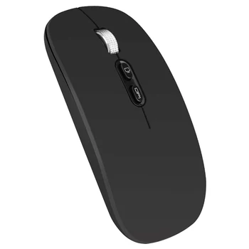 

M103 Slim Wireless Mouse Bluetooth 5.0 + 2.4GHz Rechargeable Silent Mice Dual Mode with USB Receiver + USB C Adapter