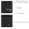 Зарядное устройство Probty для GoPro Hero 7/6/5, черная, оригинальная, тройная, для батарей камер ► Фото 3/6