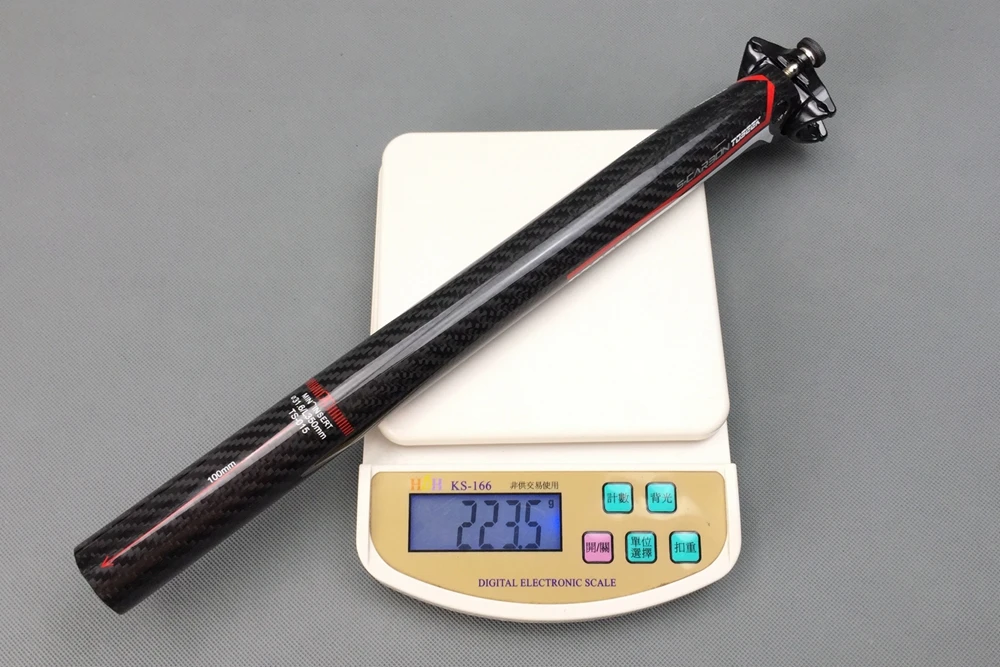 TOSEEK座管 彩标 全碳斜纹款 4色 重量 (1)