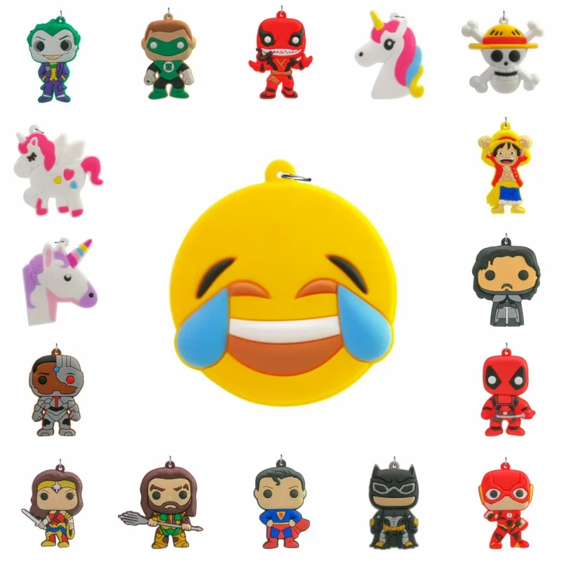 1 шт. ПВХ мультфильм Дэдпул Justice League Подвеска Аниме-подвески пригодный для брелок