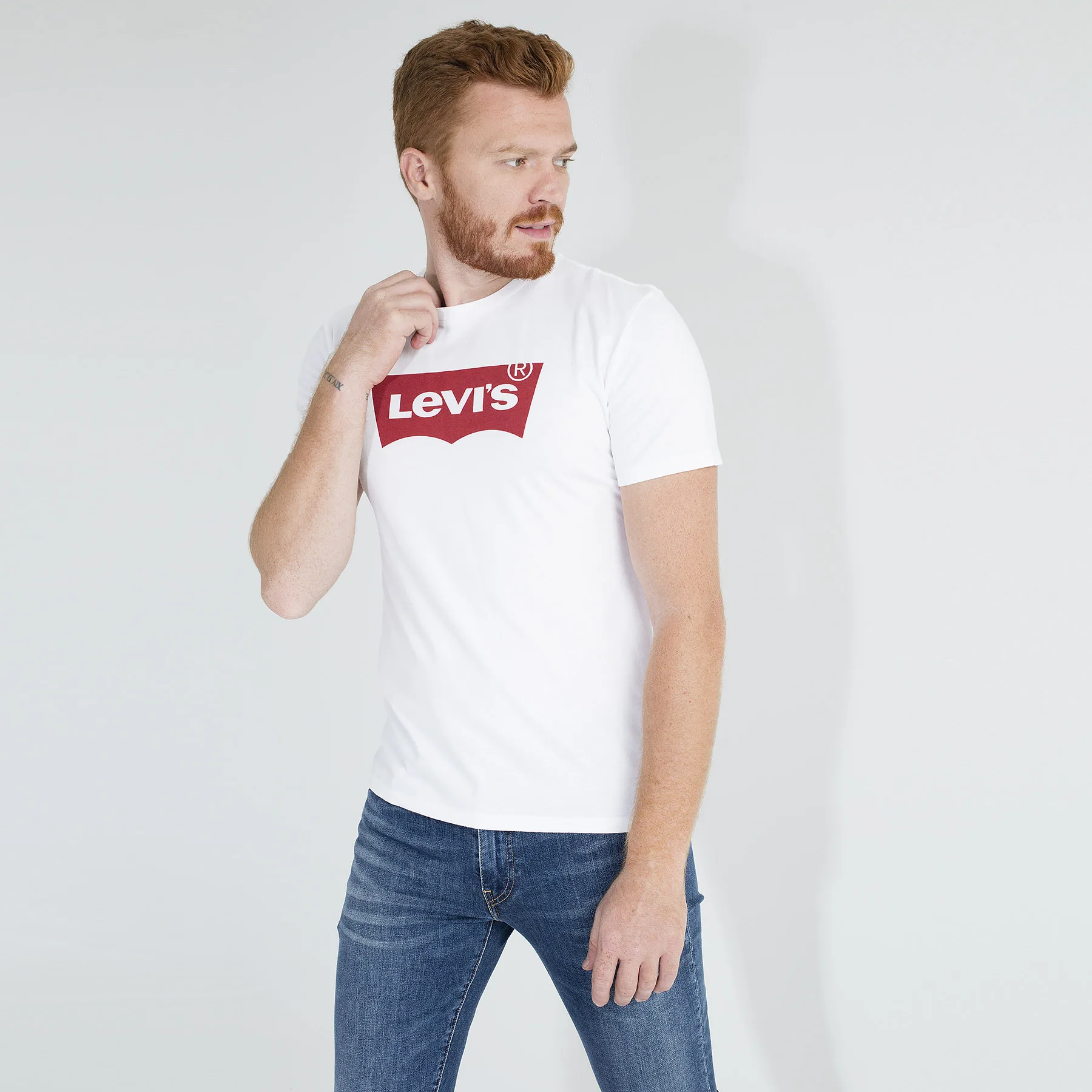 Леви логос напечатал круглый вырез горловины 100 хлопок футболка для мальчиков в