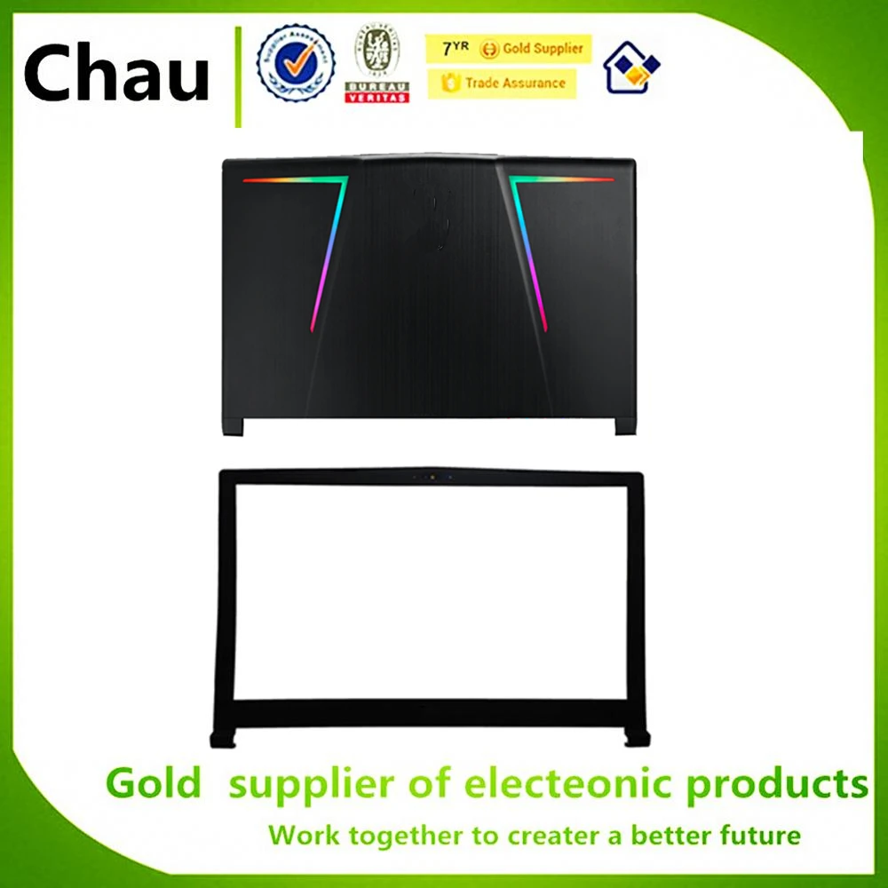 Novo para Msi Raider Lcd Capa Traseira Superior – Frente Moldura 3076p5a211 Ge63 Rgb 8rf-341cn 8re-005