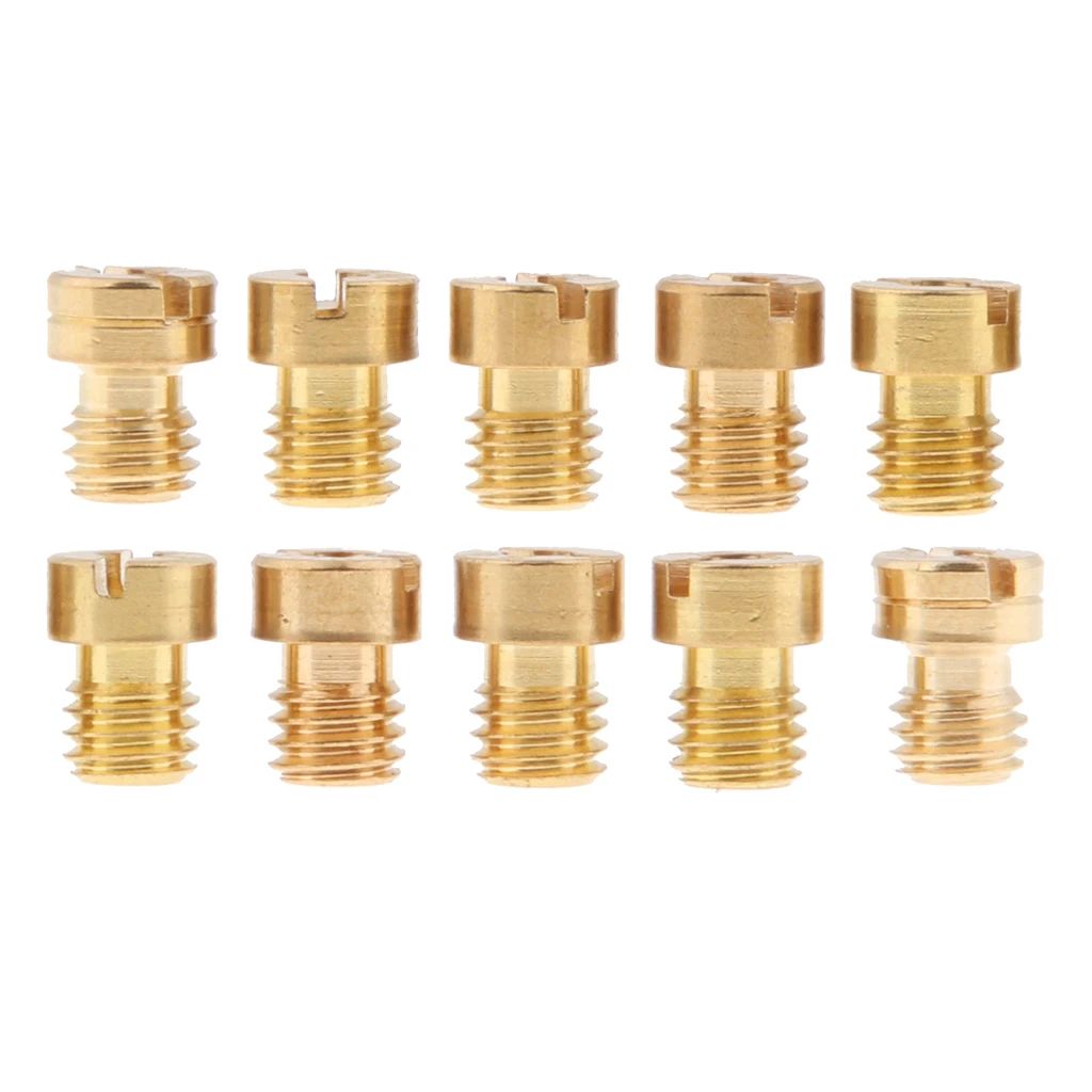10x M5 Thread Main Jets for Keihin OKO PE PWK Carburetor 85 88 90 92 94 95 98 100 102 105