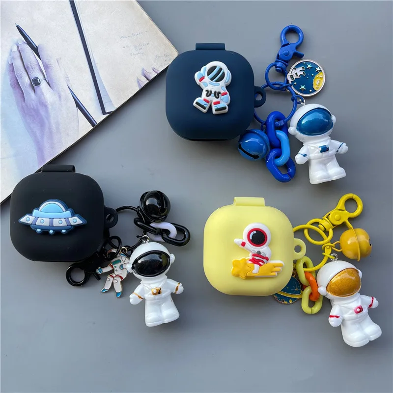 Earphone Case For Samsung Galaxy Buds Live/buds2 Headphone Shockproof Cover  For Galaxy Buds Pro Case With Astronaut Keychain - Earphone Accessories -  AliExpress