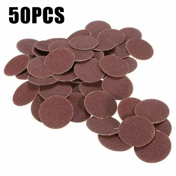 

50Pcs 3" 60 Grit Sanding Disc R Type Quick Sanding Discs Pan Abrasive Tool Roll Lock Medium For Electric Drill Die Grinder
