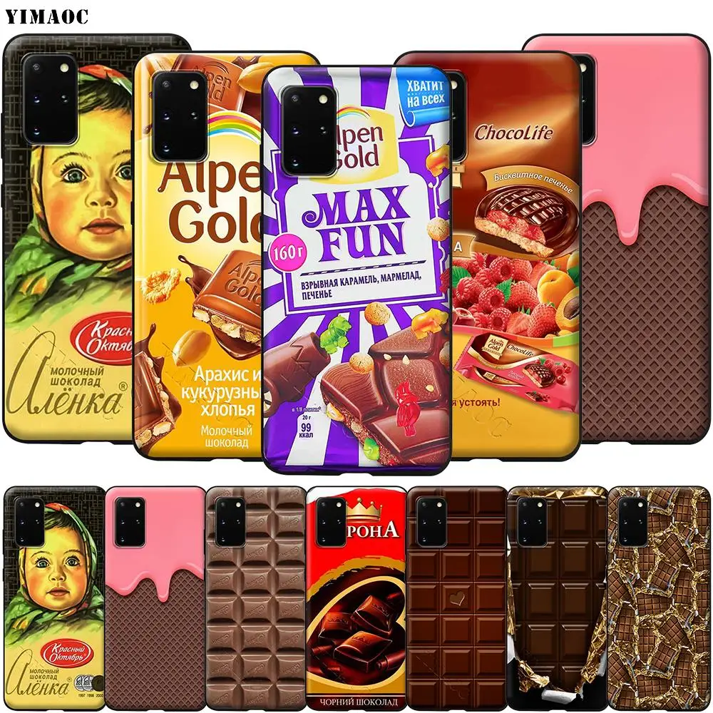 Alenka Alpen Gold Chocolate Case for Galaxy A10s A20s A30s A40s A50s A70s Note 10 20 Plus A2 J4 J6 J7 J8 A21s M11 M21 M31s M30s | Мобильные