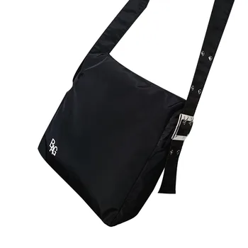 

Female Daily Crossbody Bag Women’ s Letter Embroidery Shoulder Bag Black/Brownish Grey Colored Crossbody Bag