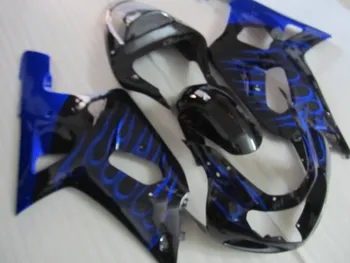 

Top-rated Fairing kit for GSXR600 750 01 02 03 GSXR 600 GSXR750 2001 2002 2003 Blue flames black Fairings set+Gifts SC57