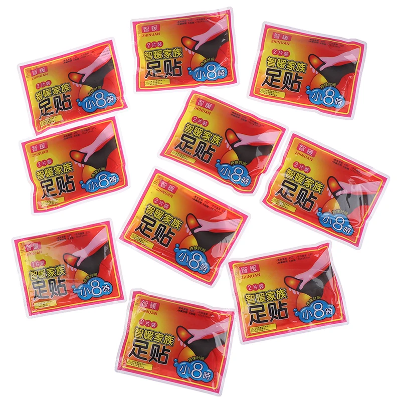 1/10bag Body Warmer Sticker Heat Adhesive Patches Foot Pad Keep Feet Warm Pads Heat Packs Long Lasting Patch Hot sale