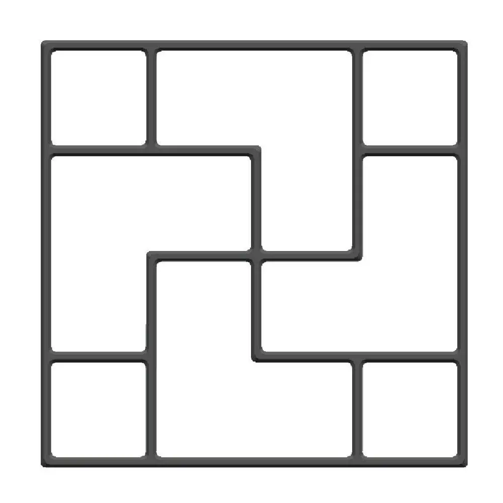 40X40X4 см напольная плитка DIY Форма для мощения Новая европейская американская цементная напольная плитка DIY мощение газона низкая форма украшения сада@ 25