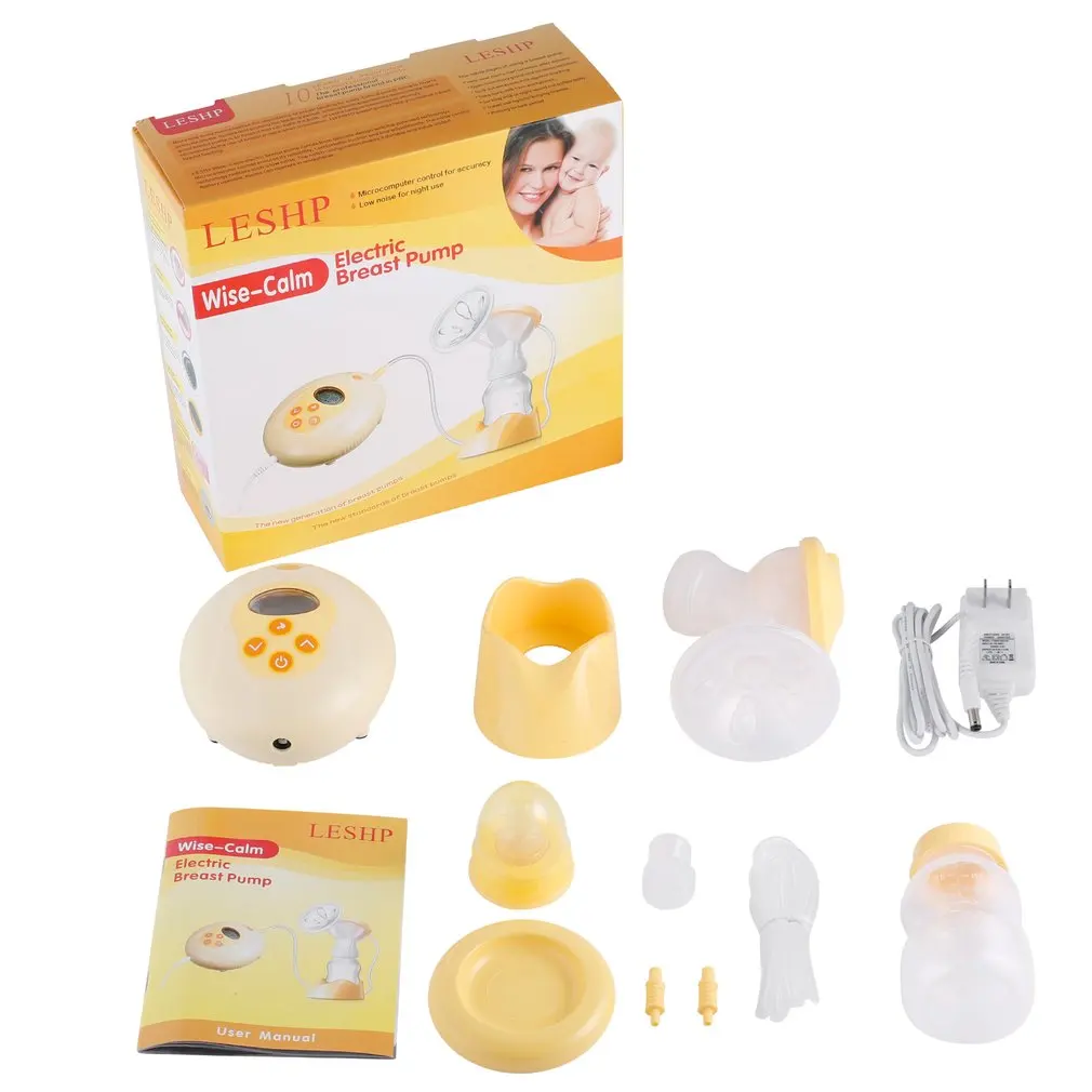 

Double Electric breast pumps Powerful Nipple Suction USB Electric Breast Pump with baby milk bottle Cold Heat Pad Nipple