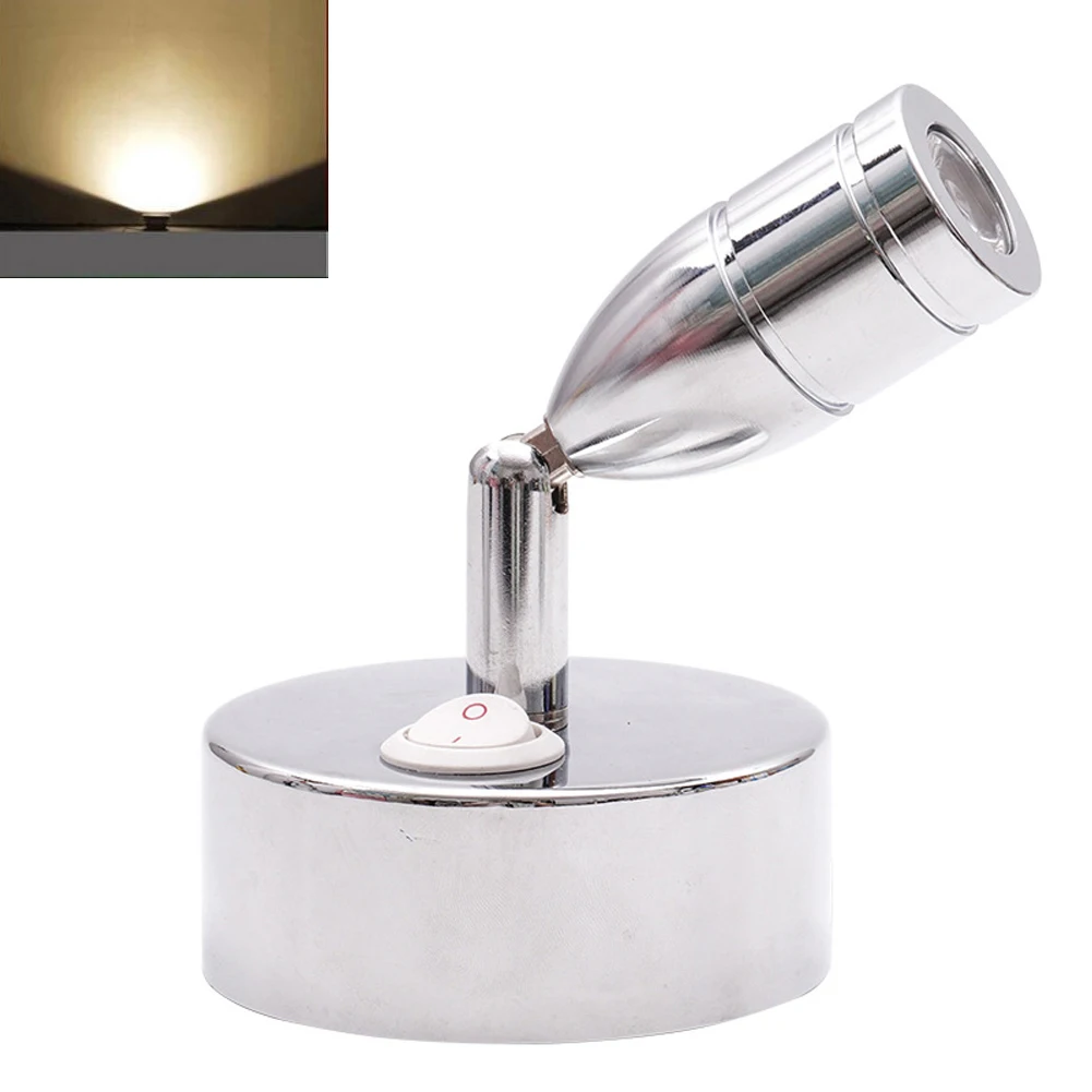 

Reading Light Wall Lamp Dimming 360 Degree Rotation Simple Style 12V Acrylic Multipurpose Energy Saving RV Caravan Easy Install