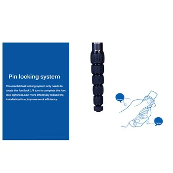 

Portable Aluminum DSLR Unipod Monopod Walking Stick Flip Lock Tripod Stand With 6-Section Foot Tube Portable DSLR Monopod