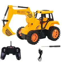 14*12*18 см мини-Моделирование RC экскаватор строительный грузовик модель 5 каналов 2,4 г инженерный автомобиль детская забавная игрушка подарок
