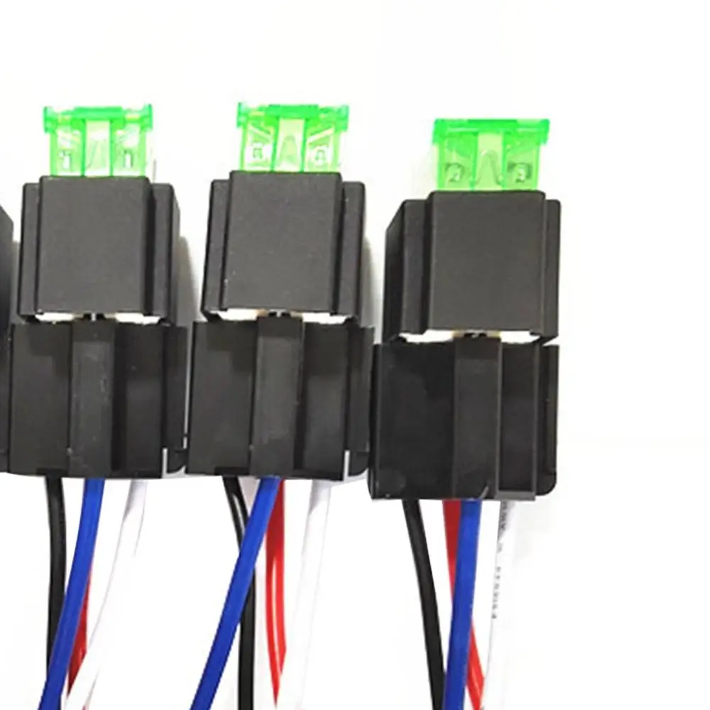 6 компл. Авто плавленые вкл/выкл реле DC12V 30A 4 Pin/6 Pin электронное реле автомобильное реле со страховой пленкой