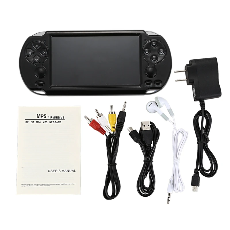 X9-S 5,1 дюймовый экран Портативный игровой плеер 8G 10000 игр ТВ выход с Mp3/фильм камера мультимедиа видео ретро мини игра Conso