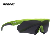 KDEAM высококачественные спортивные солнцезащитные очки для мужчин прочный TR90 материал оправы цельный Lense с УФ защитой